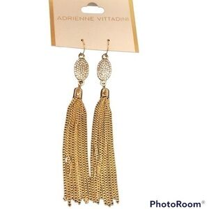 ADRIENNE VITTADINI GOLDTONE BLINGY EARRINGS